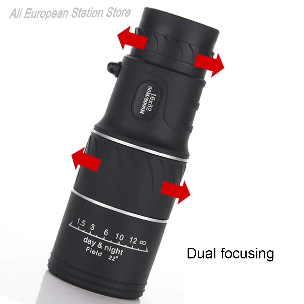 16X52 أحادي تلسكوب عدسة بصرية عالية الوضوح مفيد البصريات نطاق التركيز المزدوج التكبير 16X مجهر للصيد في الهواء الطلق مخيم #1