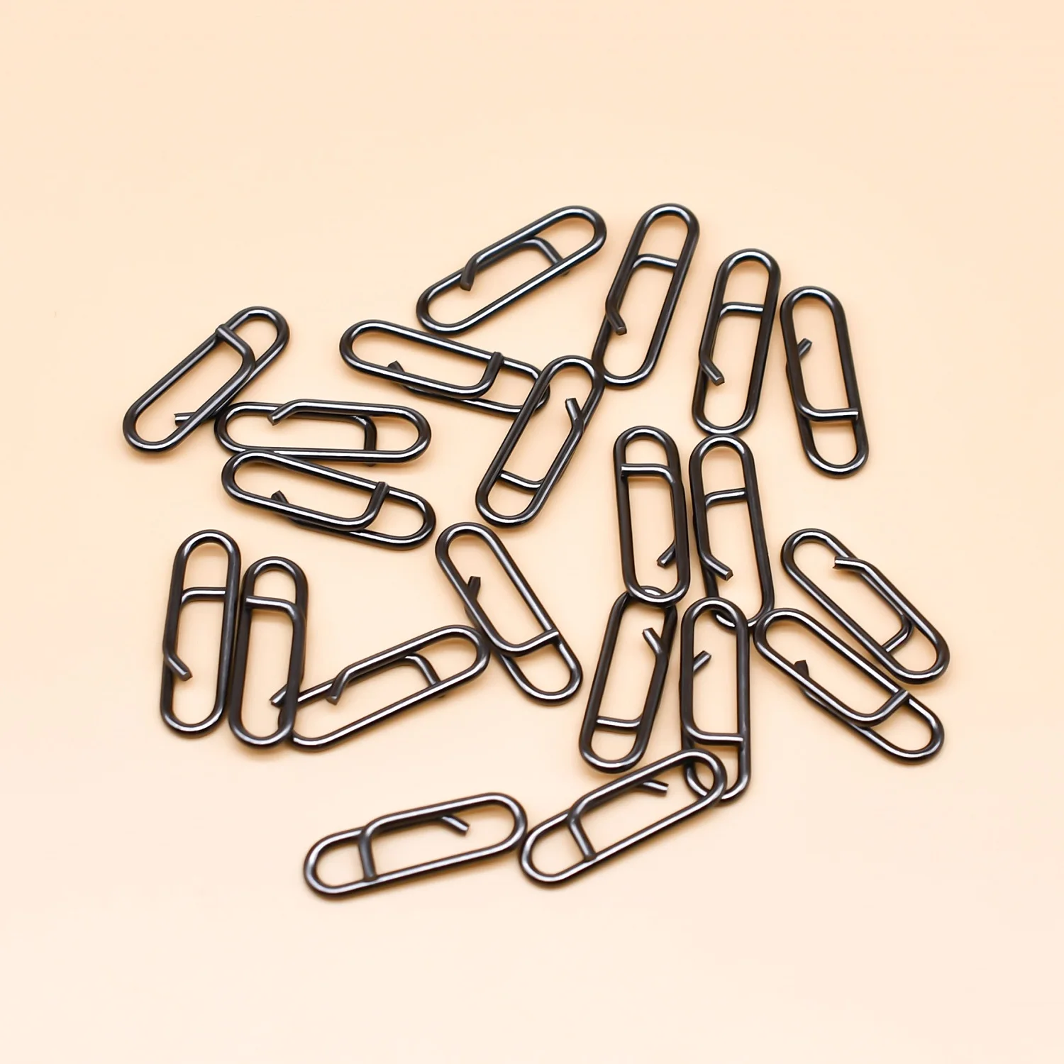 MNFT 45Pcs Angeln Interlock Snap Fast Clips Edelstahl Angeln Locken Snap Glatte Stecker Angeln Zubehör – Detail 5