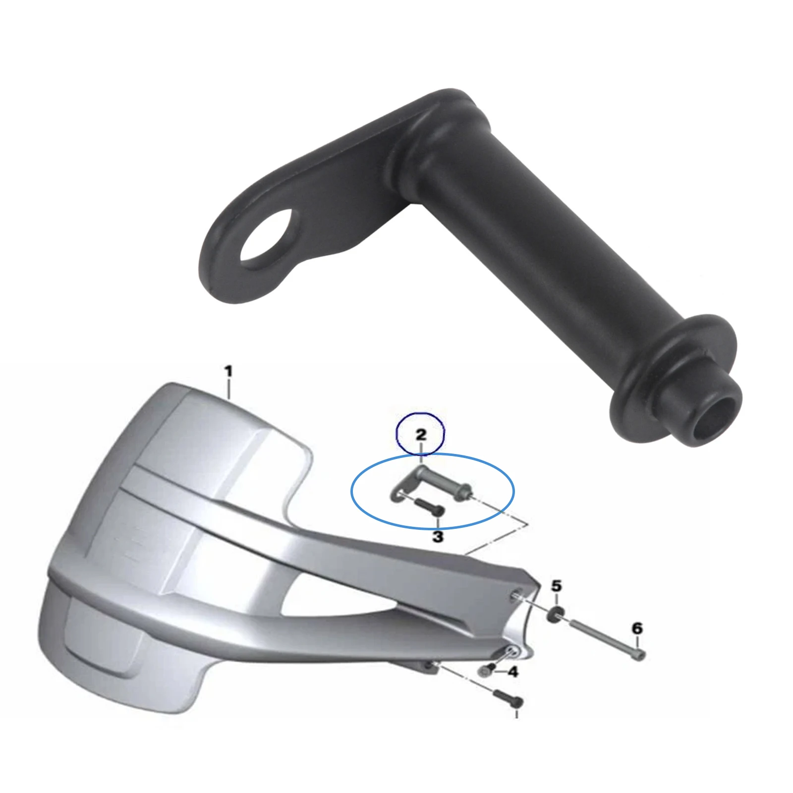For BMW R1200GS K25 R1200 GS ADV 2003-2013 Rear Wheel Fender Fixed Bracket Rear Mudguard Mount Lower Bracket