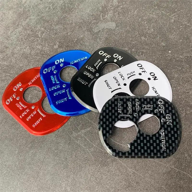 New Motorcycle Ignition Switch Cover Protector Metal Key Lock Decor Sticker Wear Resistant Surface Dirt Bike ATV Modification