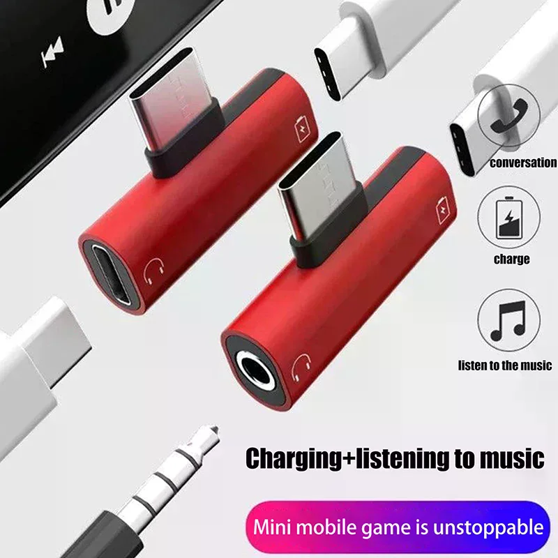 Type-C To 3.5 Mm Headphone Met - Audio And Music Splitter ulasan dan harga
