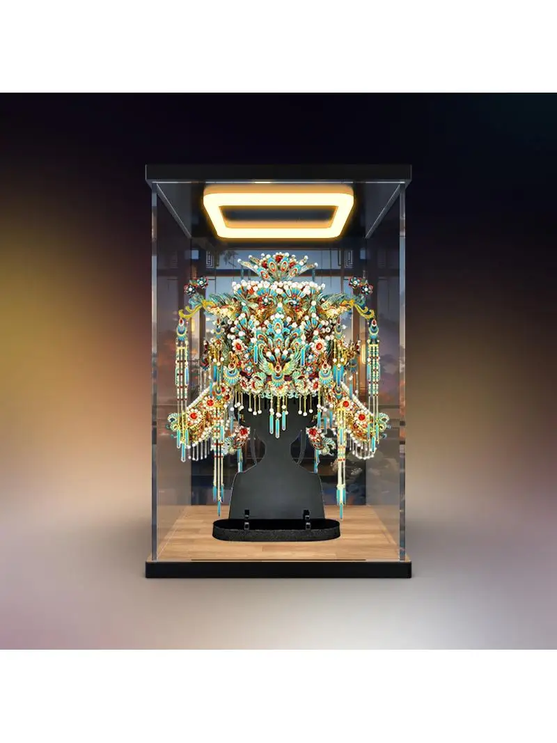 3dアクリルメタルパズルモデルカッコウの冠型収納ボックス家の装飾リビングルームオーガナイザージュエリーボックス新作