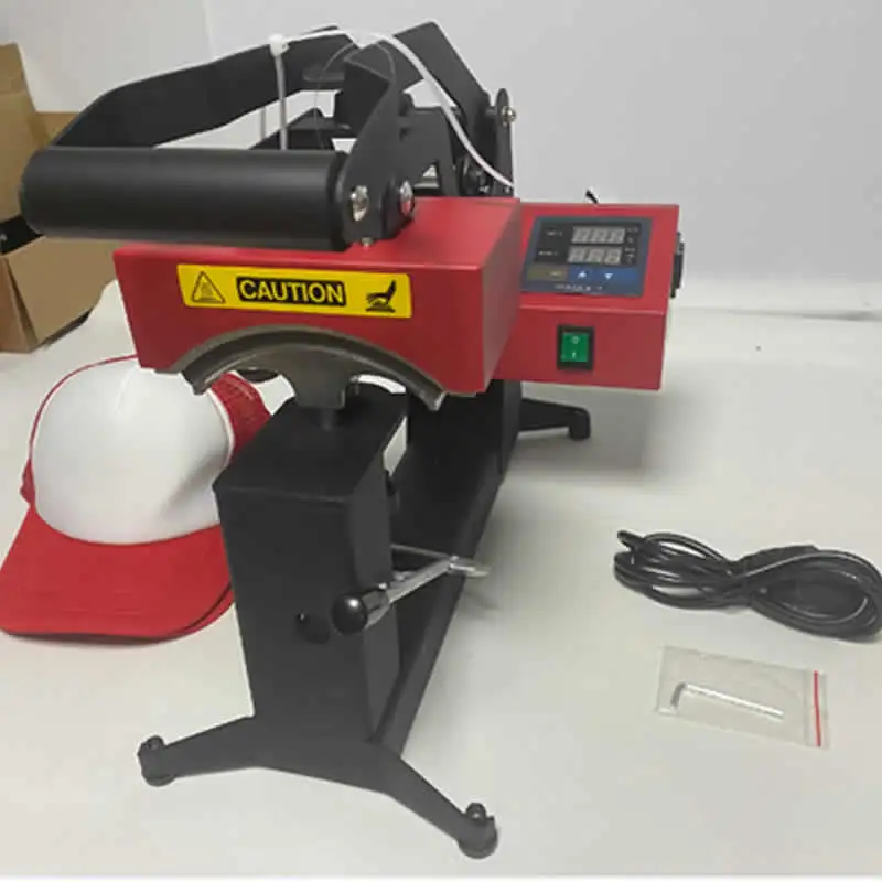 Macchina per pressa di calore per cappelli con doppio display, trasferimento di riscaldamento a sublimazione, stampante per pressa a sublimazione per snapback da baseball personalizzata