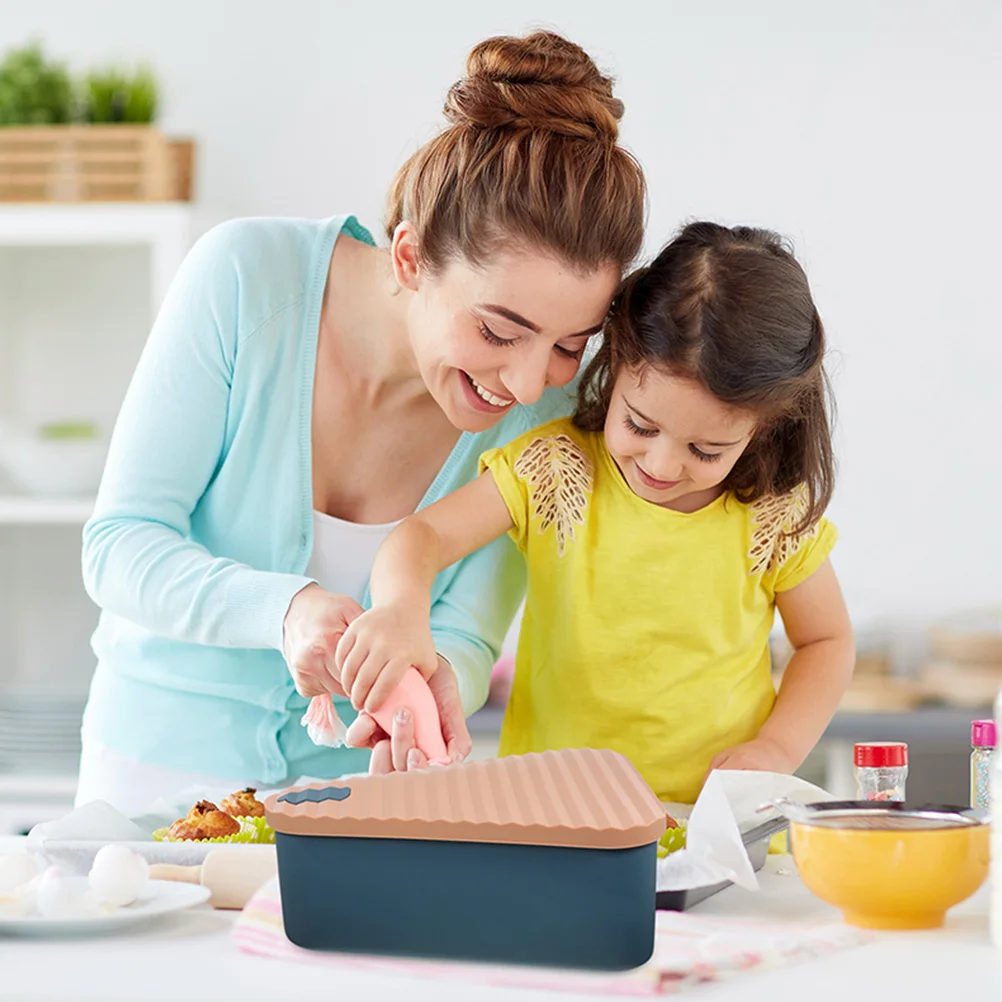 

Silicone Storage Box Pizza Container Multi-Function Pie Case Portable Dessert Carrier Reusable Baking Box Fresh Keeping