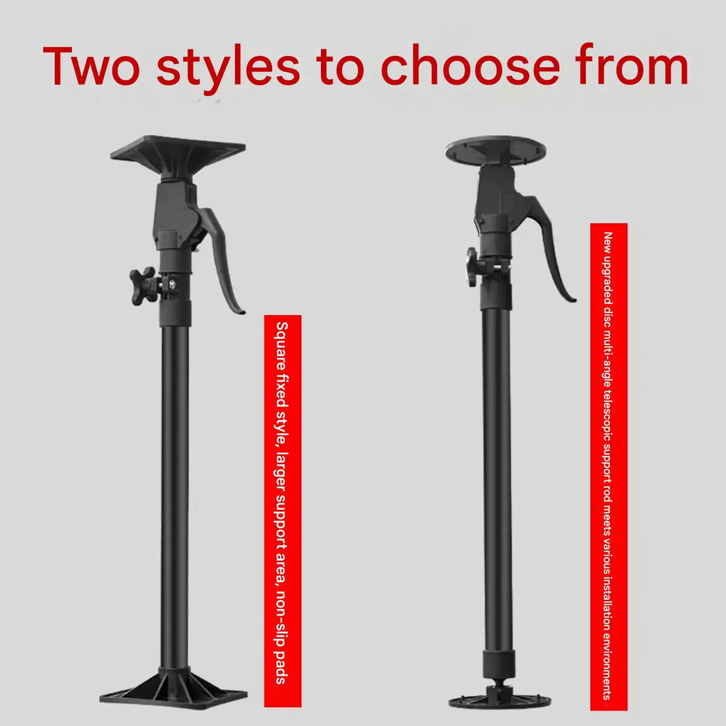 Adjustable Telescopic Support Pole for Wall Cabinet Installation, Liftable and Height-Adjustable Bracket for Bathroom Vanity