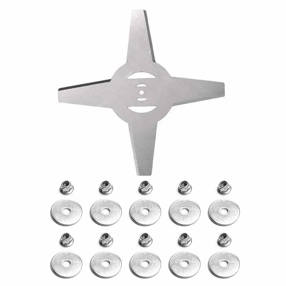 Imagem -02 - Lâminas de Metal Cortador de Escova Cabeça de Aparador de Grama Serra de Lâminas Cortador de Grama Elétrico de Jardim Strimmer Spre Parts