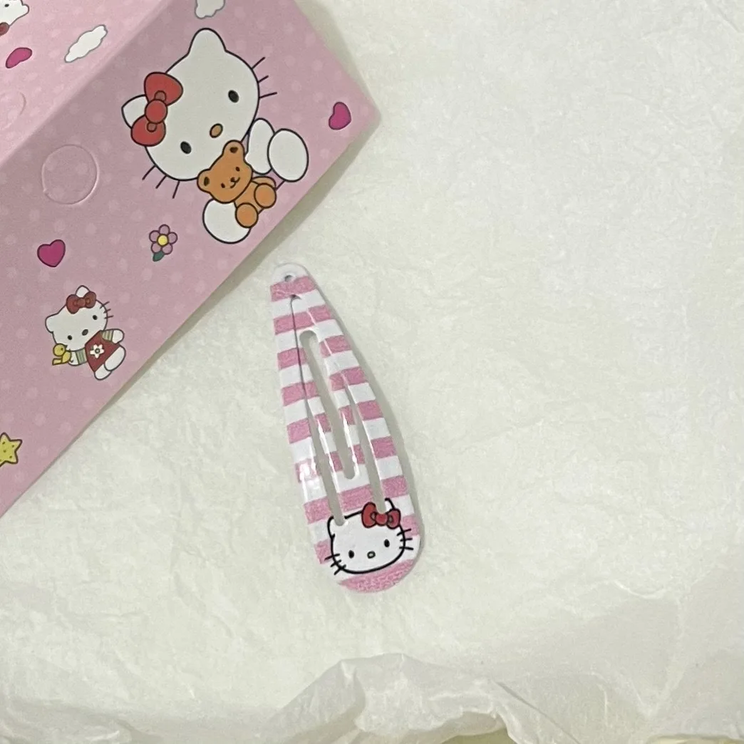 Sanrio Cute KT Cat BB Clip giapponese dolce ragazza cuore studente clip con frange versatile studente cartone animato copricapo femminile