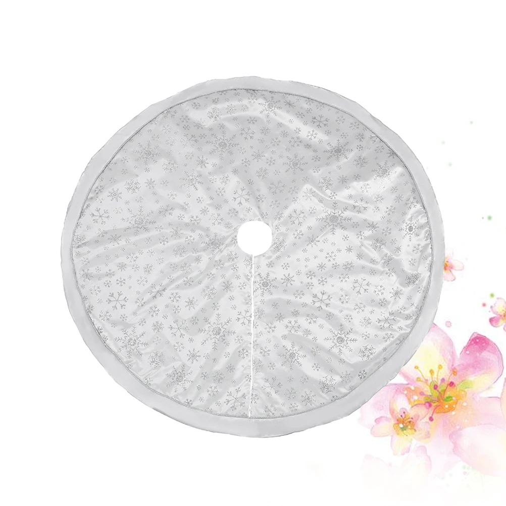 

Christmas Tree Apron Hot Stamping Snowflake Premium Mat For Home Party Decoration Living Room Garden Hotel Use Tree