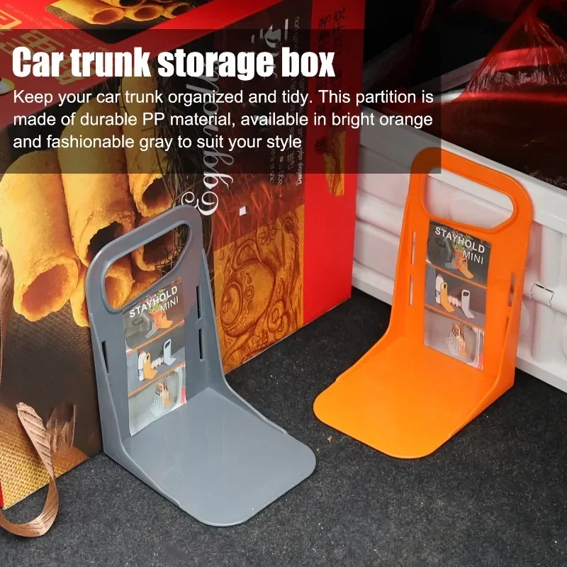 1/2PCS Multifunctional Car Trunk Fixing Brackets Shake-proof Fence Storage Holder Orange Grey Baffle Interior Accessories