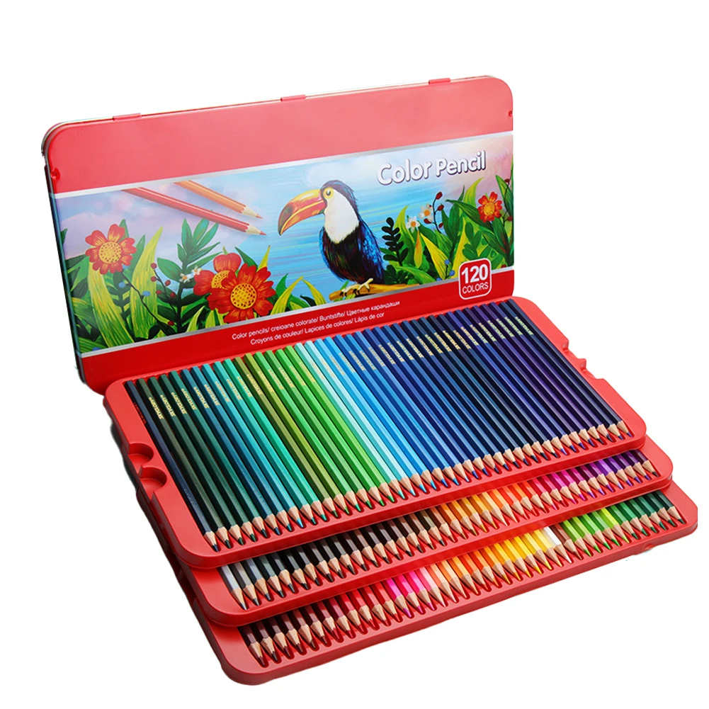 

HB Office Assorted Crafts Artist School Professional Drawing Tool Sketch Wooden Colored Pencils Kids Gift Travel Portable