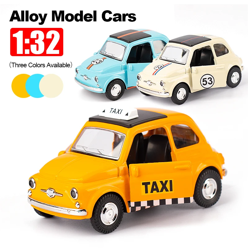 1/32 Retro Taxi Modell Auto Legierung Miniatur Spielzeug Auto Diecast Fahrzeug Sammlung Baby Spielzeug Für Kinder kinder Tag Geschenk
