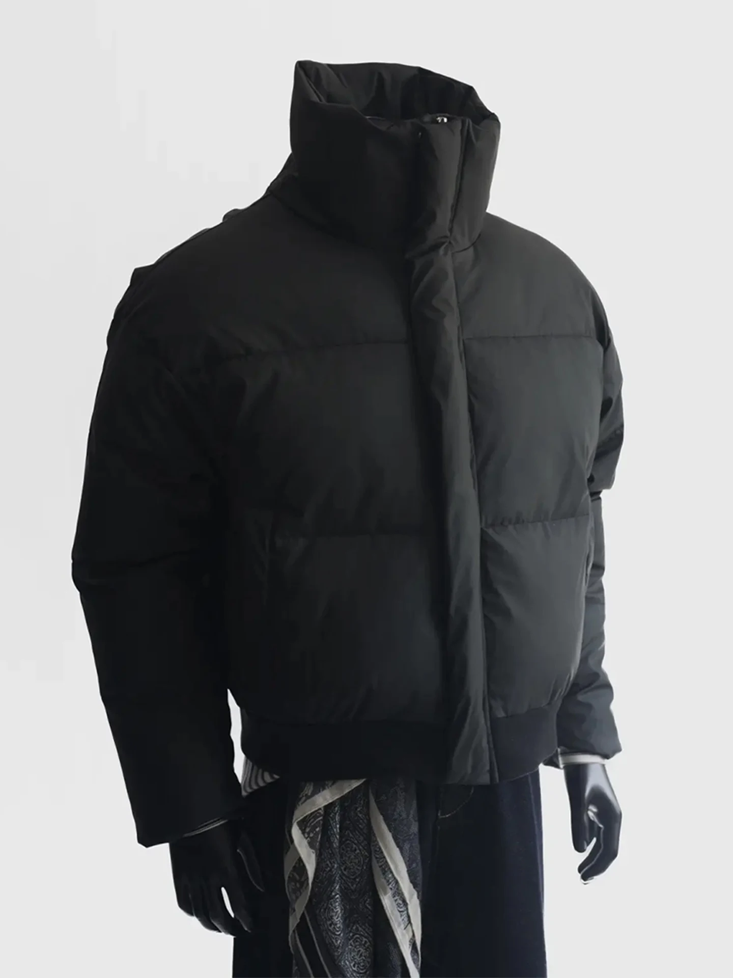 

Bla Knight из искусственной кожи с воротником-стойкой, пуховое мужское зимнее пальто Thiened, теплая хлопковая верхняя одежда, модная брендовая хлопковая одежда