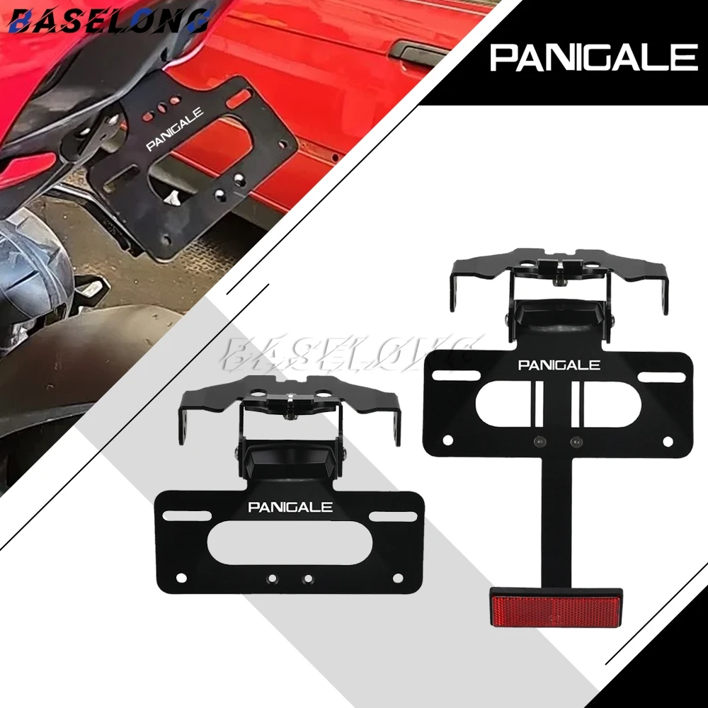 

License Plate Holder Bracket Rear Tail Tidy Fender Eliminator For Ducati Panigale V2 Panigale V4 S R SP 2018 2019 2020 2021-2025