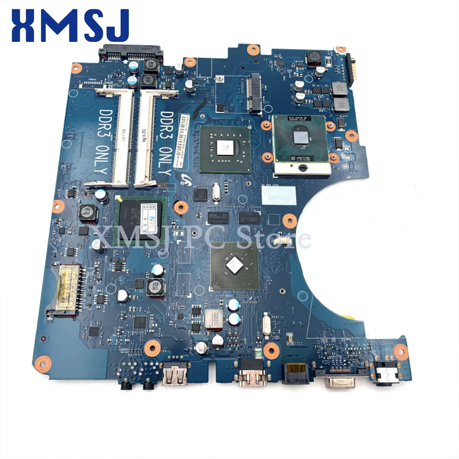 XMSJ Motherboard Laptop NP-R730 Samsung 17.3 inci R730 BA92-06347B BA92-06347A BA41-01226A PM45 DDR3 gratis CPU papan utama