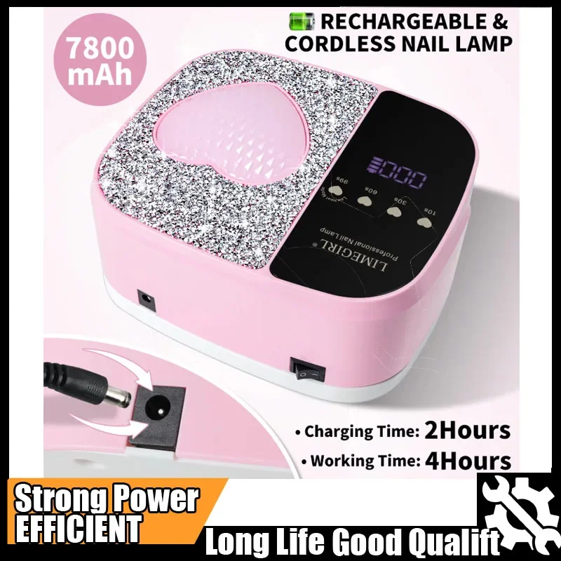 

Hot Wireless UV LED Nail Lamp Dryer Tool With 36LEDS Rechargable UV Lamp For Nails UV Gel Polish Acrylic Drying Equipment