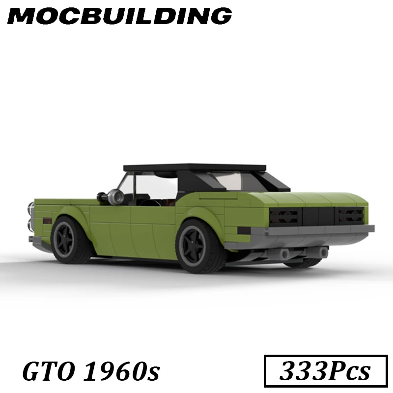 GTO Speed Champion Model MOC Building Blocks City Car Sport Vehicle Bricks Display Construction Toys Gifts