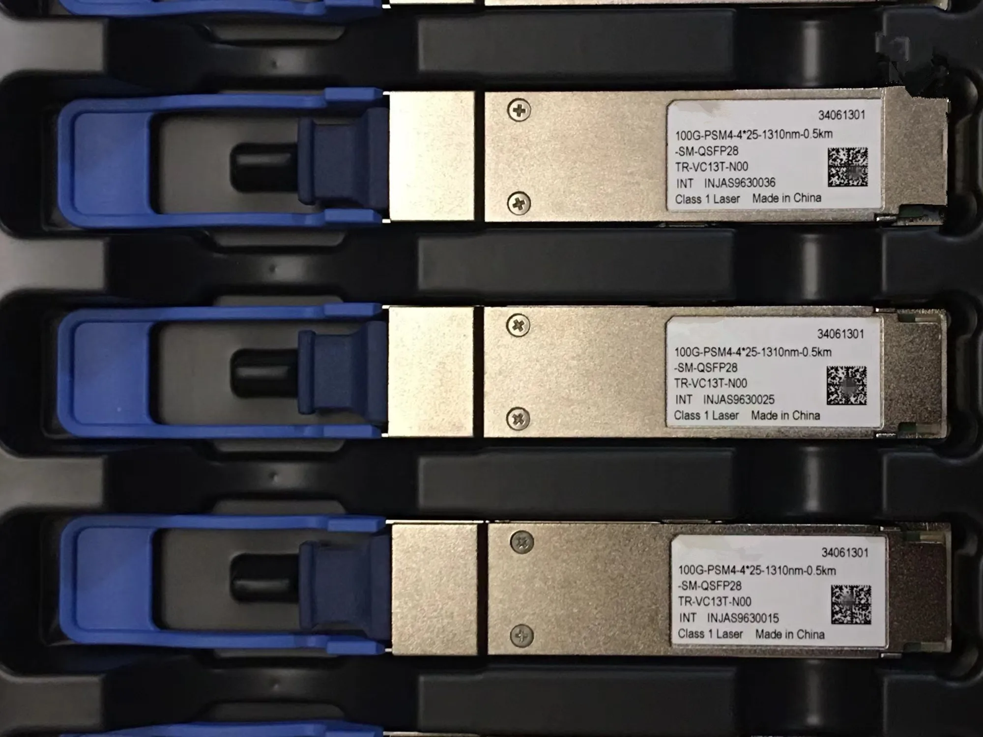 HW QSFP 송수신기 스위치 모듈, 100G 모듈 34061301, 100G-PSM4*25-1310NM-0.5KM-SM-QSFP28 TR-VC13T-N00 QSFP 100GB 500M