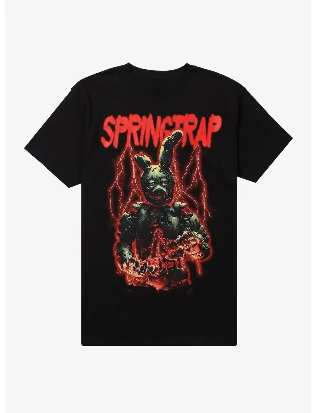 Five Nights at Freddy's T-Shirt – Klassisches Animatronic Crew Grafik-T-Shirt für FNAF-Fans, schwarzes Baumwoll-Oberteil für Männer und Jugendliche – Detail 6