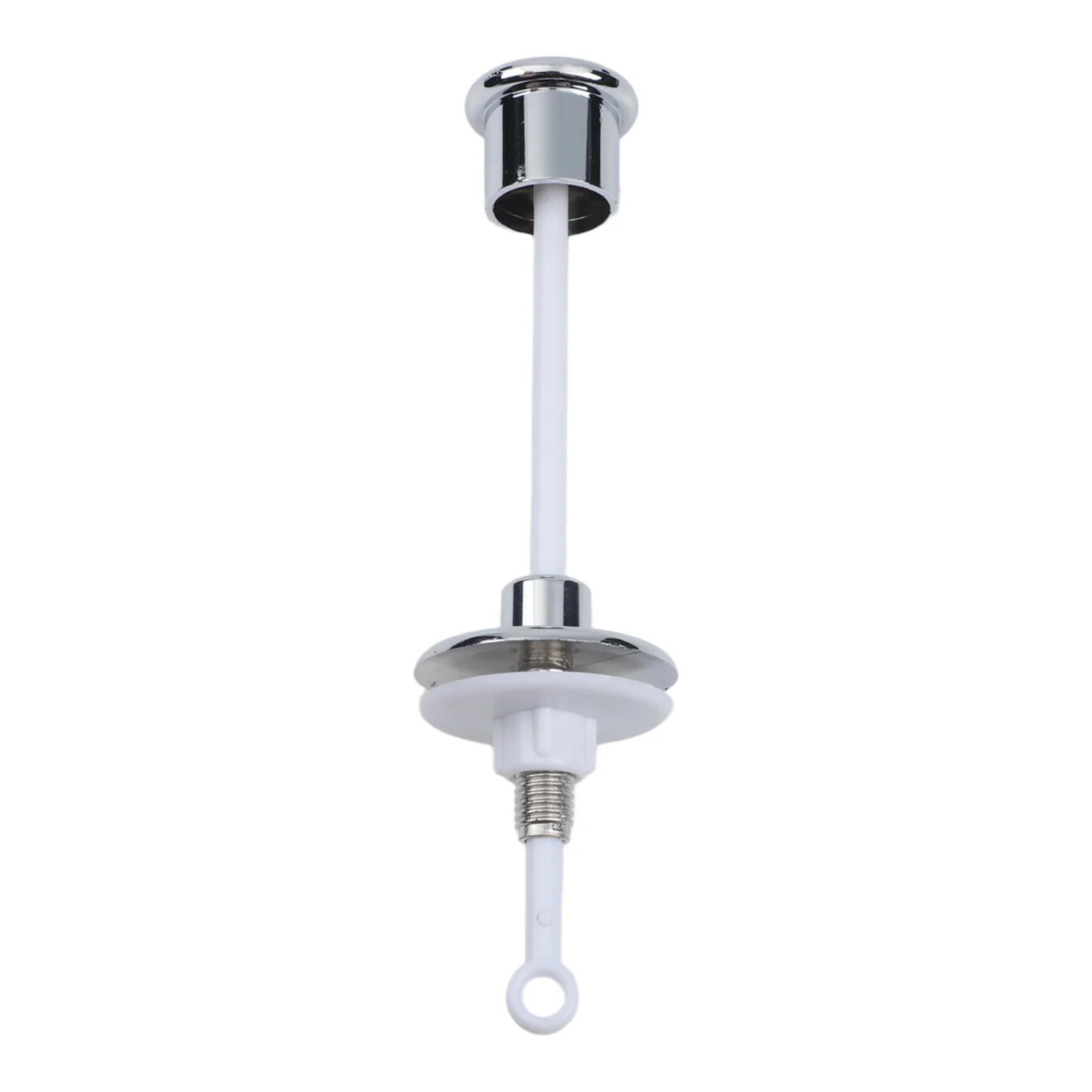 1pcs Toilet Flush Switch ABS Toilet Tank Lift Button Chrome-Plated Flush Handle Replacement For Bathroom Water Saving Spare Part