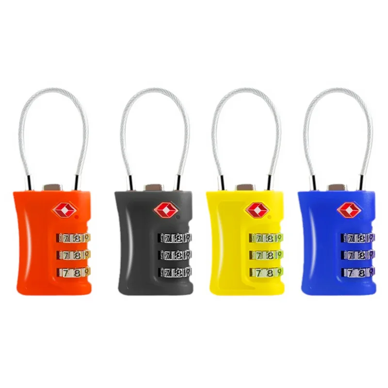 

TSA Password Lock 3-Digit Combination Padlock for Luggage Backpack Travel Airport