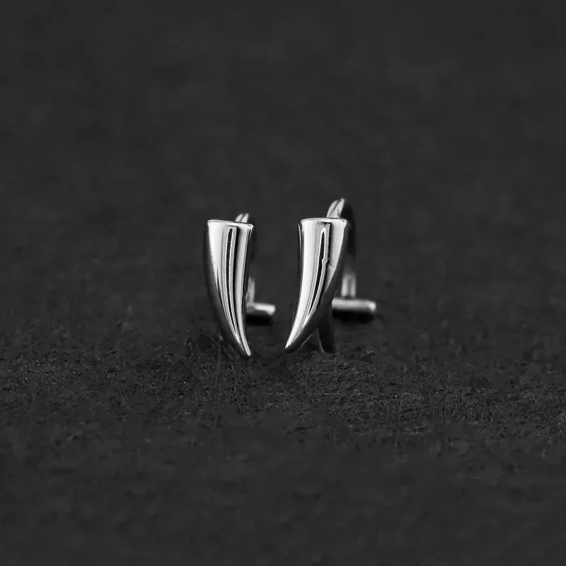 2PCS Stainless Steel Personalised Sharp Teeth Fake Piercing Lip Ring Punk Exaggerated Jewelry for Women Gothic Body Jewelry image 4