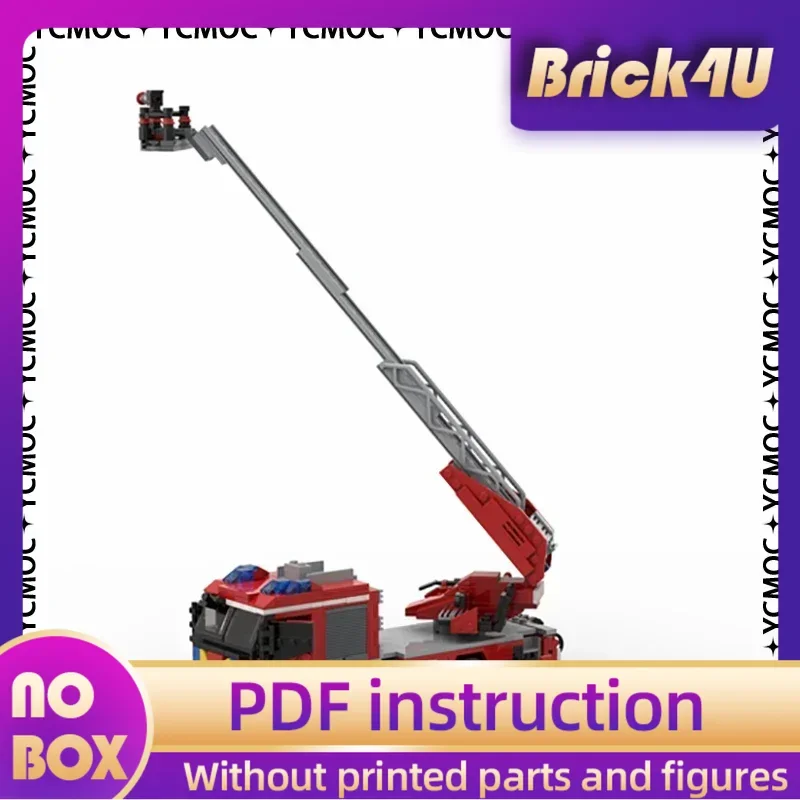 

Серия автомобилей YcMoc, строительные блоки, бельгийская пожарная машина, лестница, модель, технология, кирпич, фирменный автомобиль, игрушка «сделай сам», подарки для детей