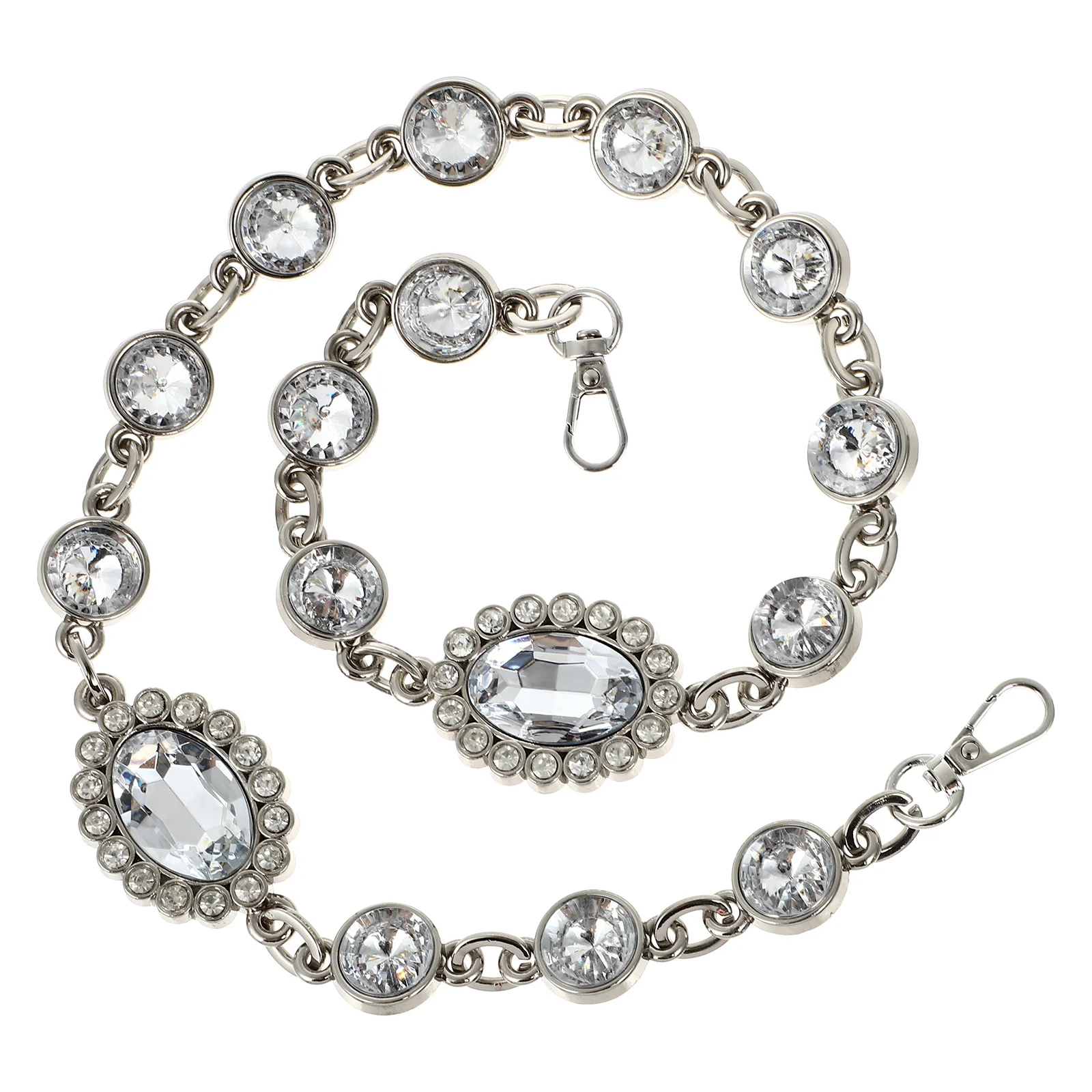 

Artificial Rhinestone Bag Chain Stylish Lightweight Replacement Strap for DIY Handbags Clutches Shoulder Strap Purse Accessories