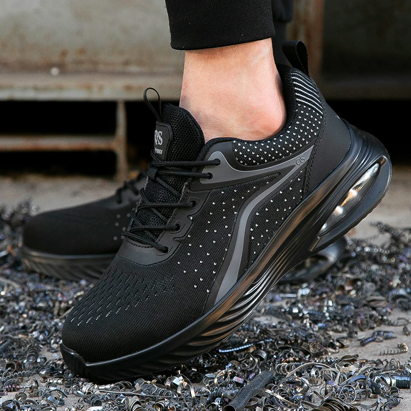 أحذية رجالية، أحذية أمان رجالية، أحذية عمل مضادة للتحطيم ومضادة للثقب، أحذية رياضية خفيفة الوزن #4