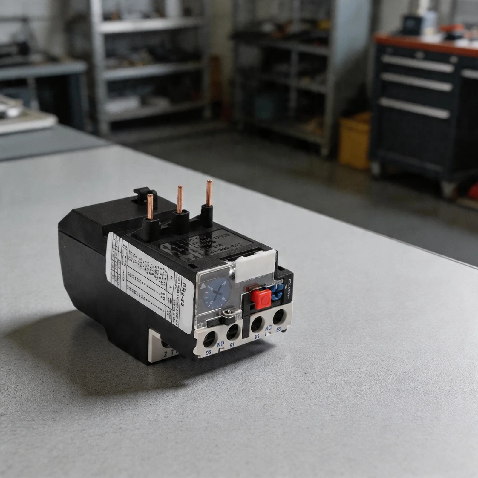 NR225 Model Thermal Overload Relay for 3 Phase Motors 0 125 Amp Adjustable Current Compatible with CJX2 Series