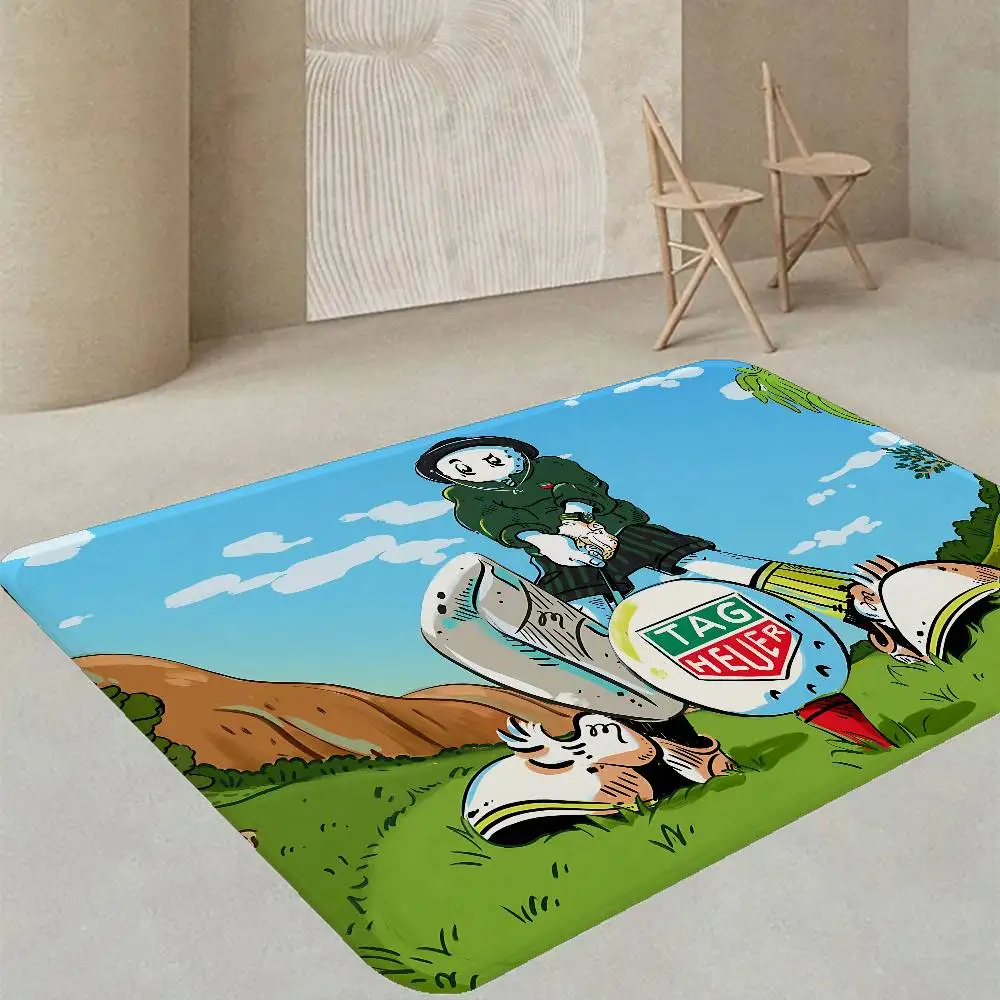 Golf Apparel Brand M-Malbon Floor Mat INS Style Soft Bedroom Floor House Laundry Room Mat Anti-skid Household Carpets