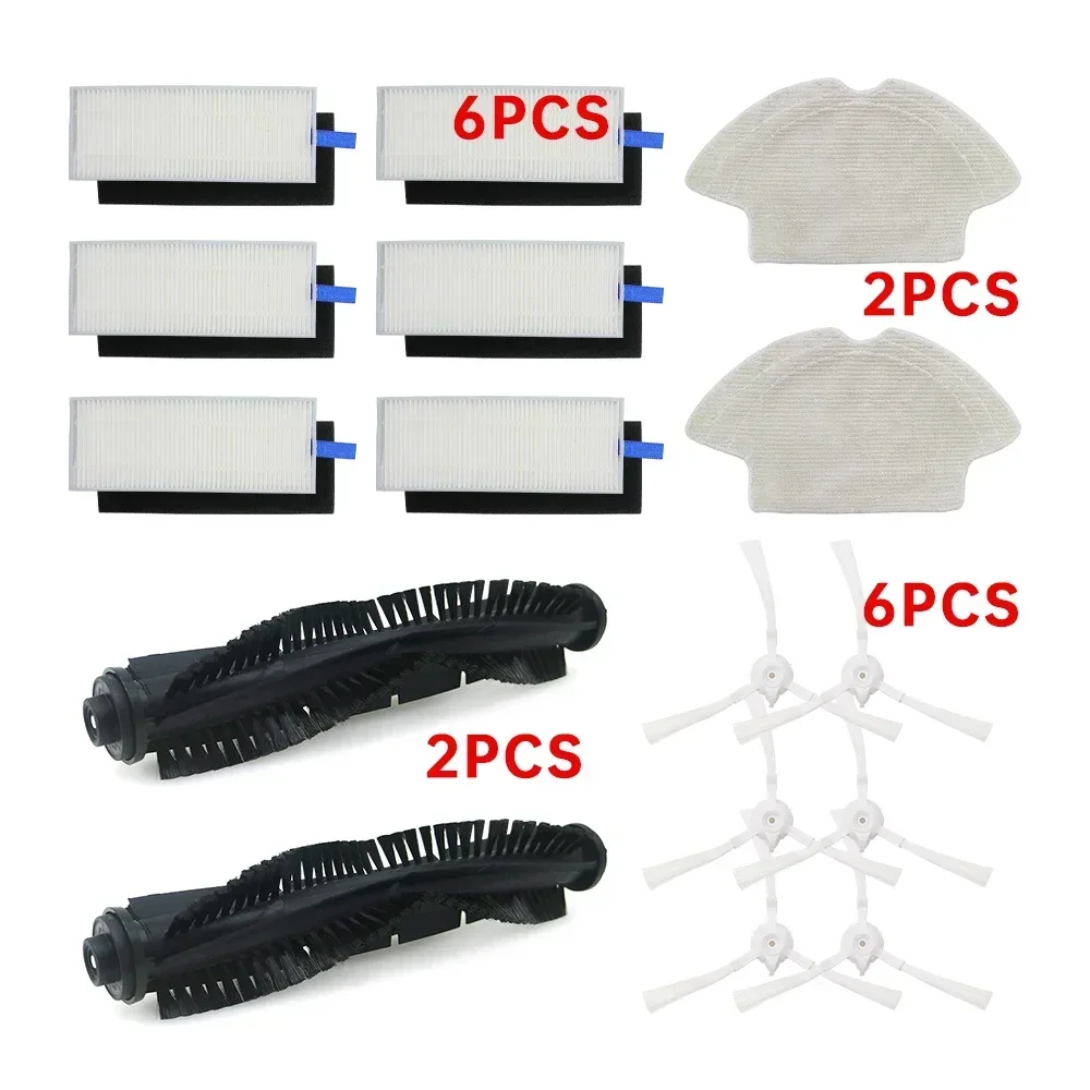 Main Brush Hepa Filter For Qihoo 360 S6 Roll Brush Side Brush Mop Cloth Robotic…