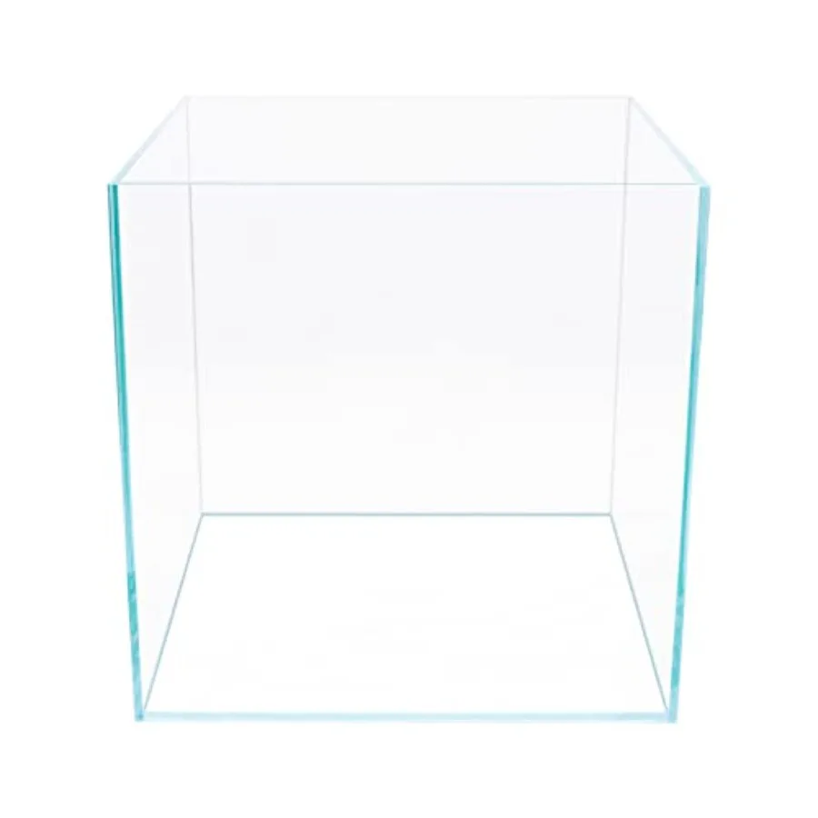 

7Gal Ultra Clear Rimless Low Iron Glass Cubic Aquarium Tank 30x30x30cm 5mm Thickness Black Leveling Mat Included