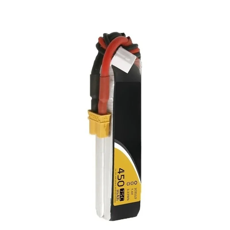 75C 450mAh 2S 3S 4S Lipo Battery Pack High Rate for RC Helicopter Quadcopter FPV Racing Drone Parts Drones Battery with XT30