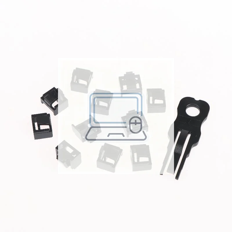 RJ45 Port Security Lock 10Pcs with 1 Key Dust Proof Female Ethernet Port Cap for Data Center Office Network Equipment
