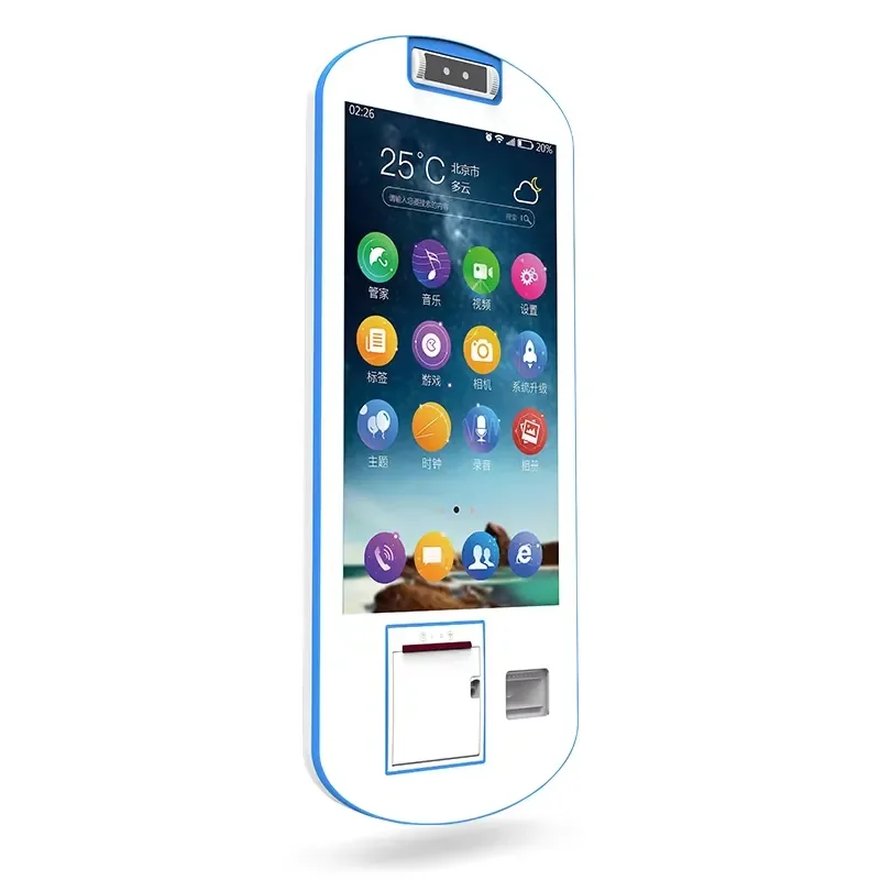 21.5 Inch Self Ordering Kiosk with Built in Printer Android Windows POS Payment Terminal Desktop Barcode Scanner for Retail