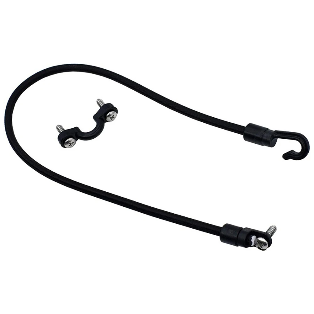 Boat Fishing Rod Tamer Holder Portable Elastic Rope Hook Fixing Buckle Set Adjustable Canoe Kayak Marine Accessories