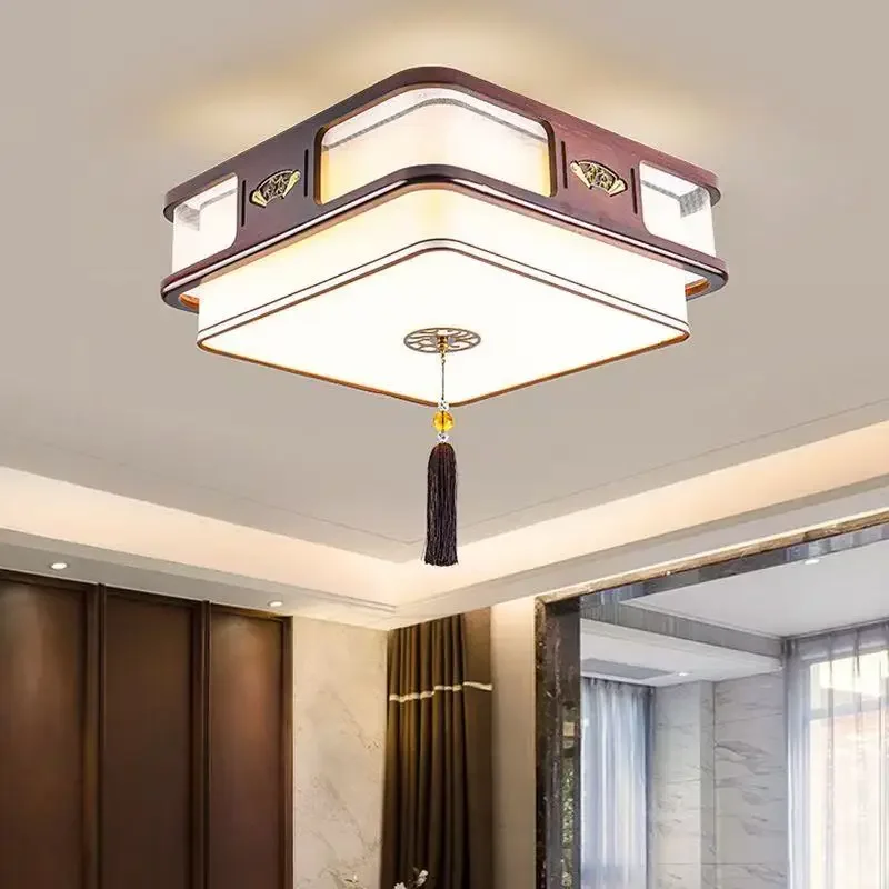 أضواء الممر الصيني الجديدة لعام 2025، مصابيح كلاسيكية على الطراز الصيني، دراسة غرفة نوم الأسرة، شرفة الممر، أضواء من الخشب الصلب