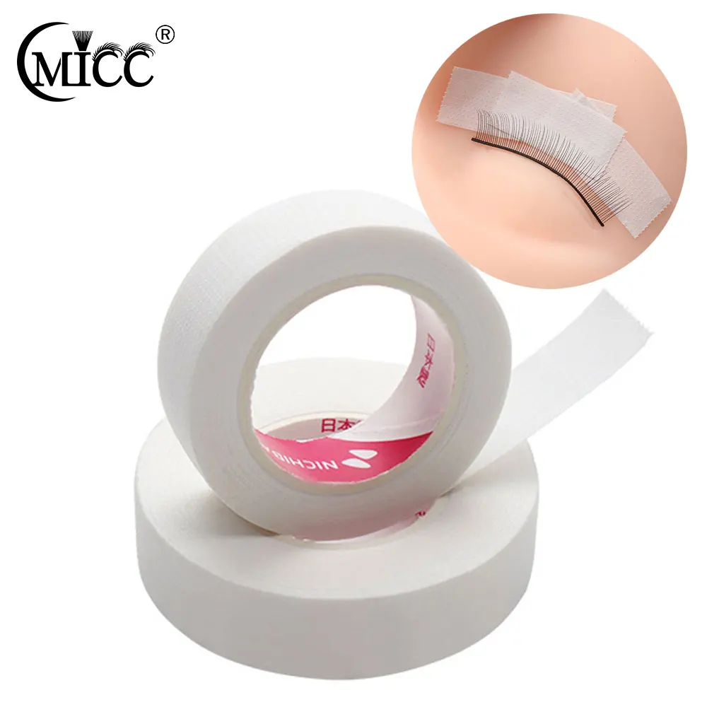 Nastro da 12mm 9m per estensione ciglia giapponese isolante senza pelucchi sotto i cuscinetti per gli occhi nastro non tessuto traspirante strumenti per patch per ciglia in carta