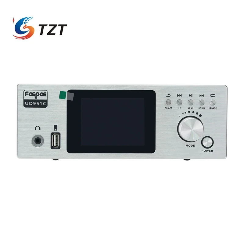 TZT Black Panel UD951C-PRO+ Flagship Version DSD Digital Turntable Audio Decoder ES9038PRO DAC QCC5125 Support 5.8GHz Transmissi
