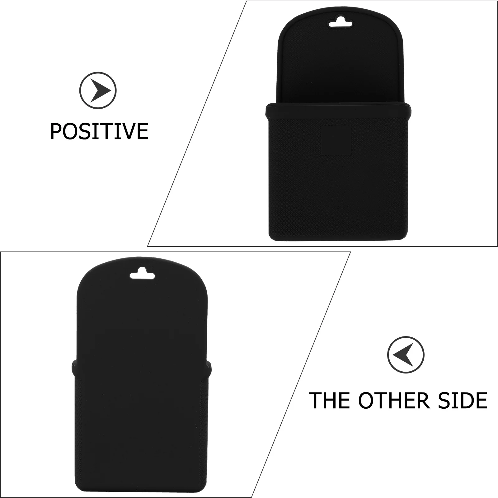 

1Pcs Car Outlet Storage Pouch Practical Silicone Car Storage Container Compartment Organizer for Vehicle Phone Keys