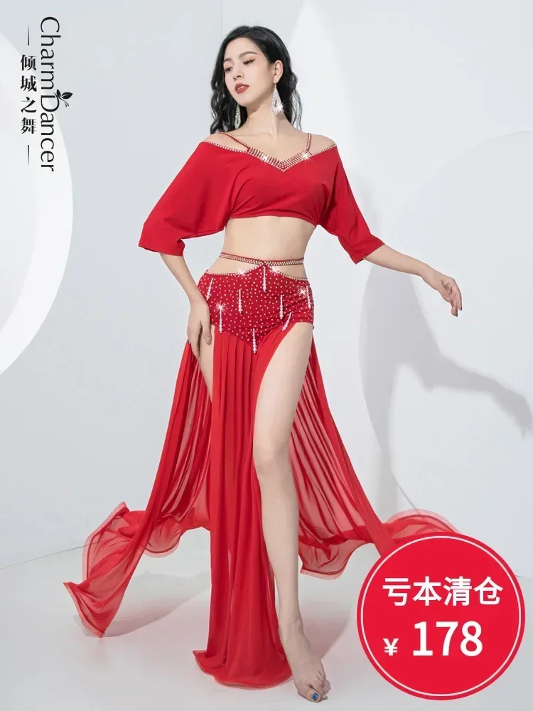 Charm Dance Costume originale di danza del ventre Costume da spettacolo di gruppo fotografico per riunioni annuali di lusso leggero