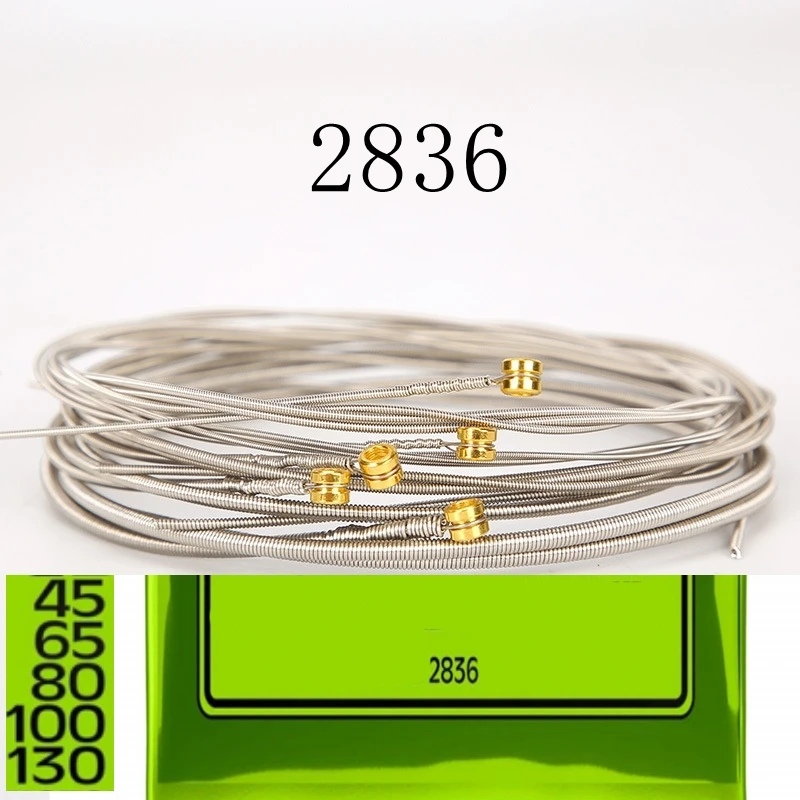 2836 Regular Slinky Bass Strings With Retail Package 5 Strings 45 65 80 100 130 Custom Gauge Roundwound Bass Guitar Strings