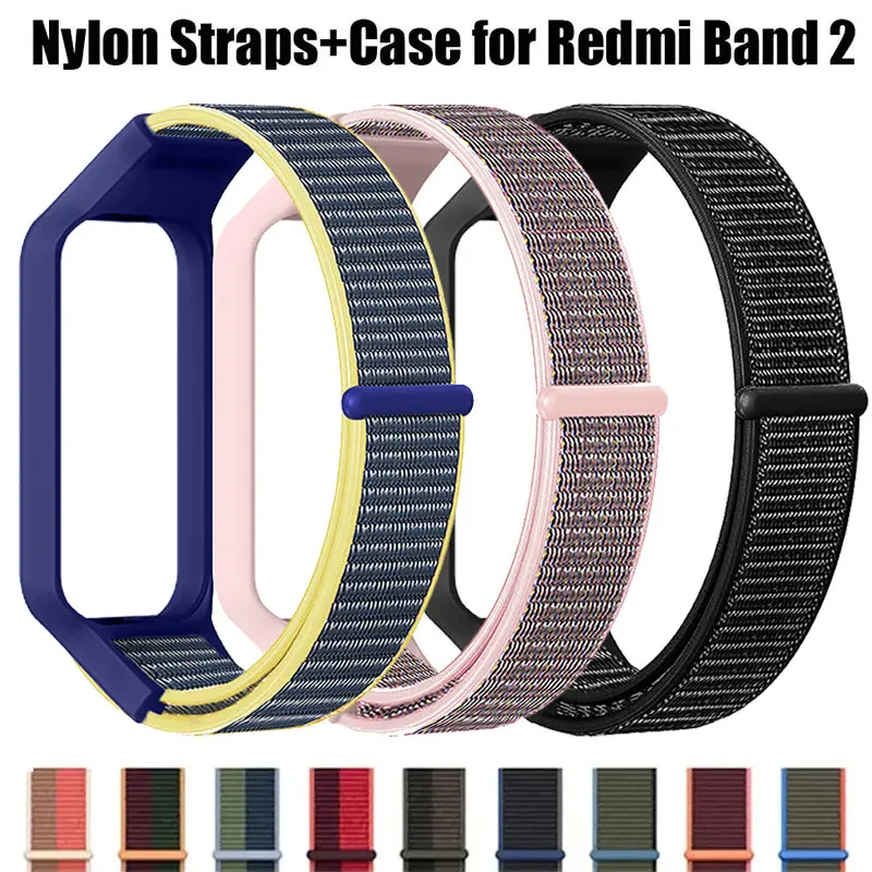 Nylon Strap For Redmi Band 2 / Xiaomi Band 8 Active Wrist Band Bracelet Soft Smartwatch Straps Breathable Watchband Accessories