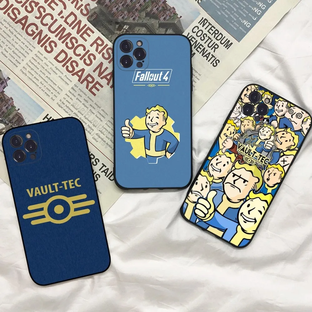 V-Vault-Boy Phone Case For iPhone 15 14 11 12 13 Mini Pro XS Max Cover 6 7 8 Plus X XR SE 2020 Funda Shell