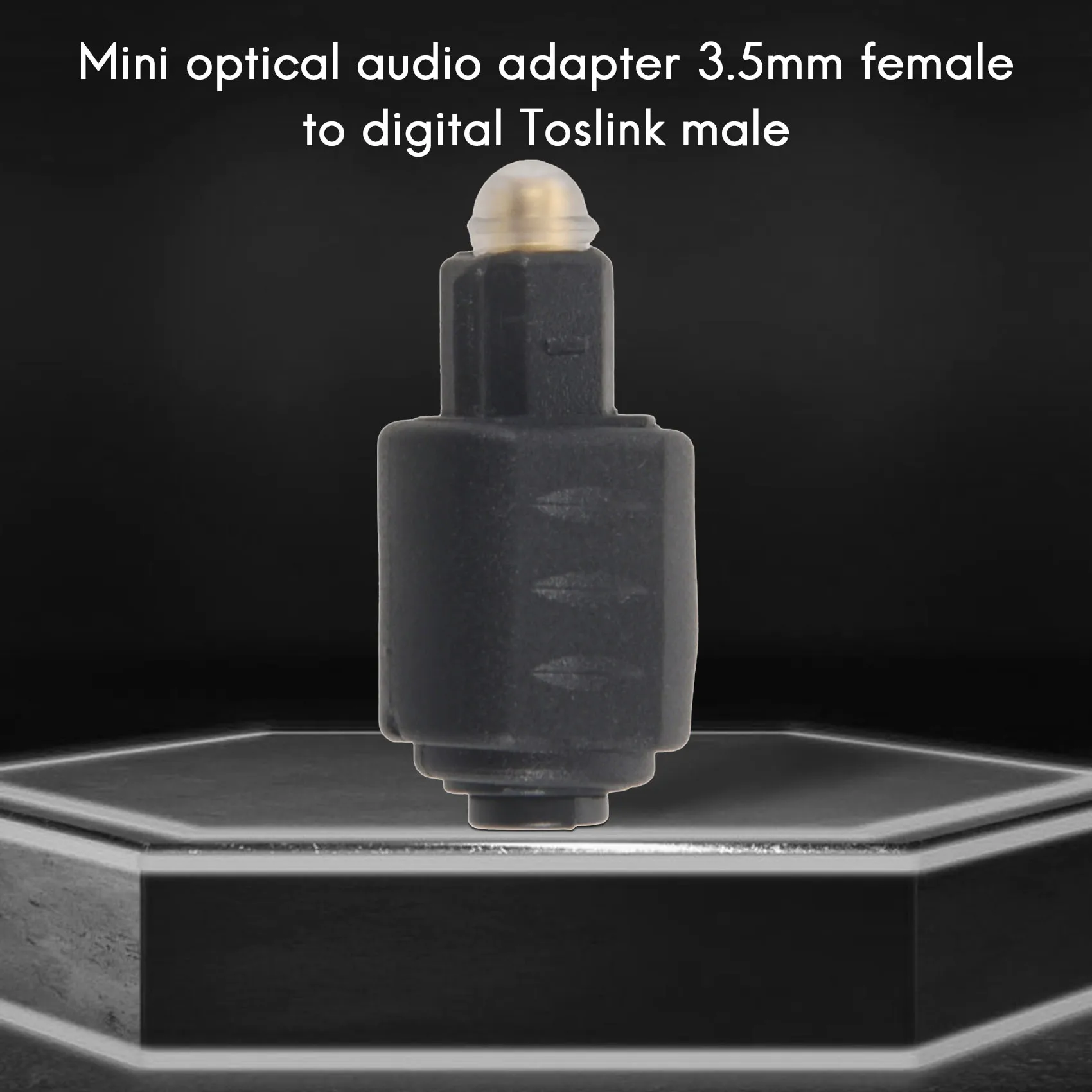 A49T Mini Optical Audio Adapter 3.5MM Female Jack To Digital Toslink Male Plug for Amplifier