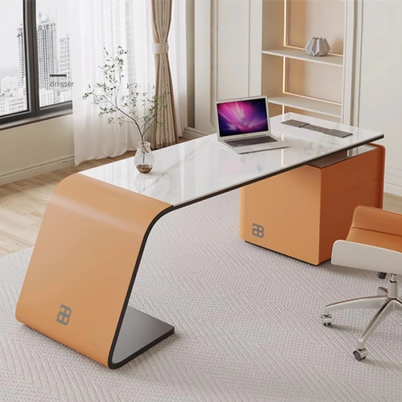 Modern Design Office Desk Standing Executive Conference Reception Office Desk Minimalist Aesthetic Ufficio Commercial Furniture