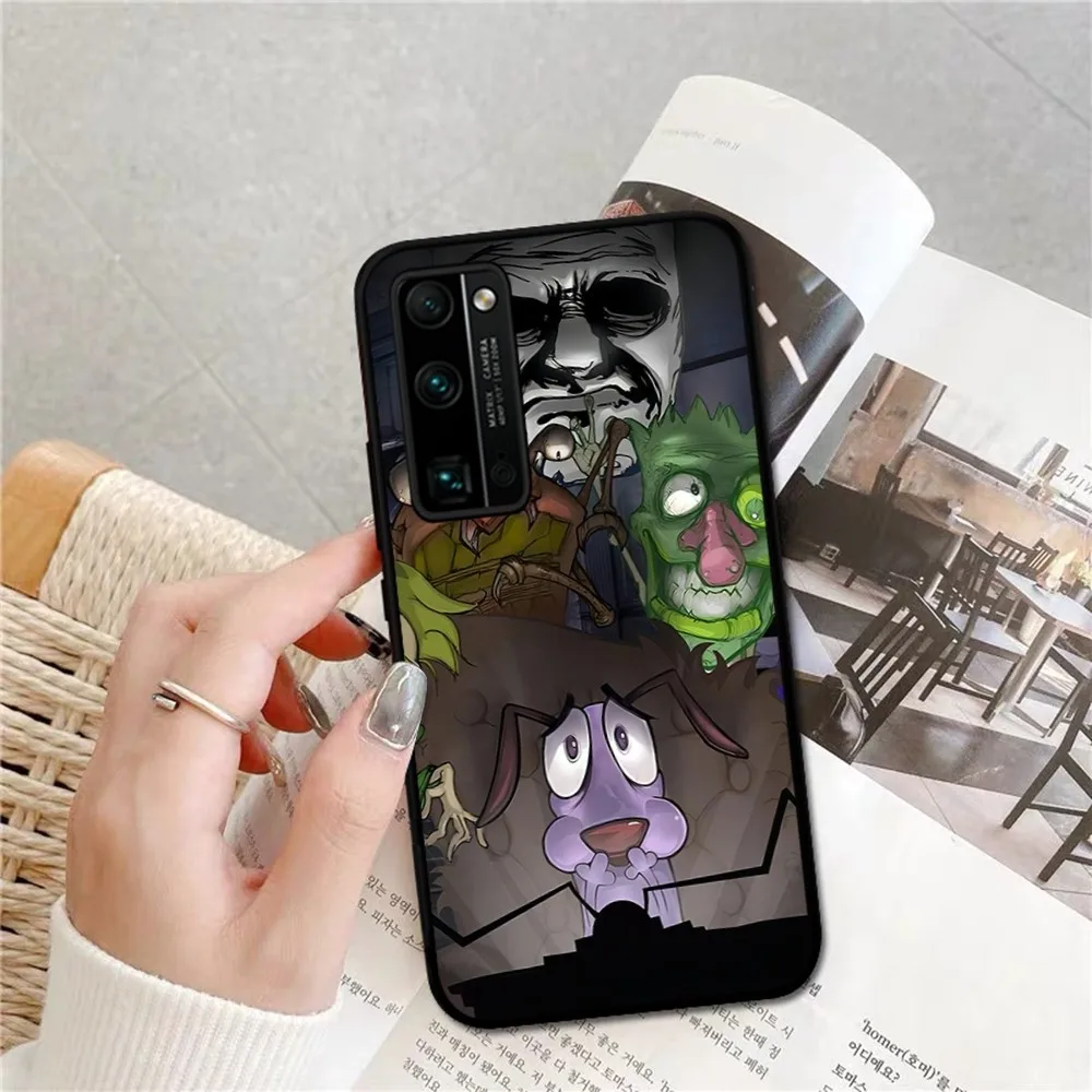 Cartoon C-Courage The Cowardly Dog Phone Case For Huawei Honor 10 lite 9 20 7A 9X 30 50 60 70 pro plus Soft Silicone Cover