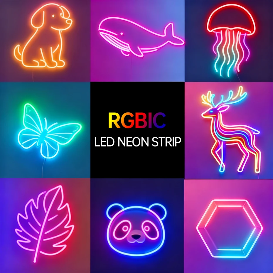 

RGBIC 1m 2m 3m 5m 10m USB 5V LED Neon Strip Light Bluetooth APP Remote Control Music Sync RGB Strip Waterproof Party Decoration