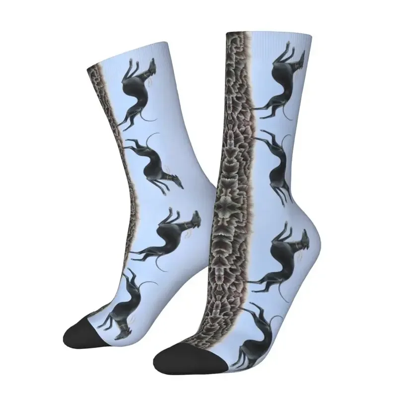 Kawaii Printed Greyhound Jumping Socks for Women Men Stretch Summer Autumn Winter Whippet Sihthound Dog Crew 