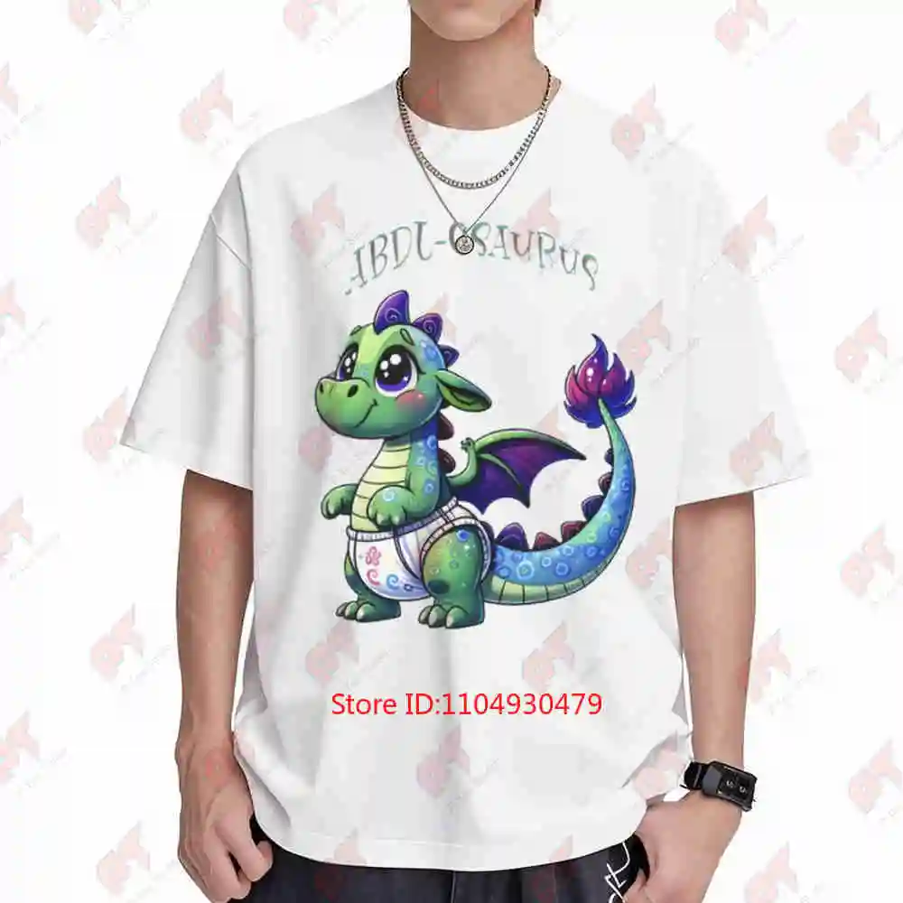 Padded Dinosaur Dino ABDL Rawr Short Sleeve Tee 100% Cotton T-Shirt